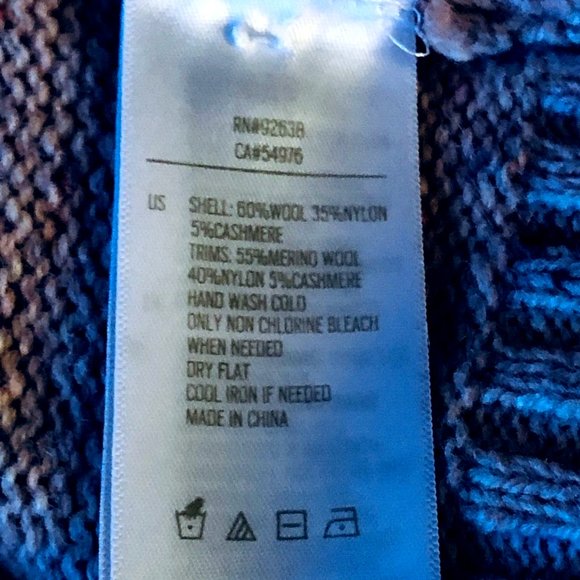 Fossil Sz S Womens Sweater Pullover Long Sleeve Wool Blend Peach Melange/Orange - Picture 10 of 10